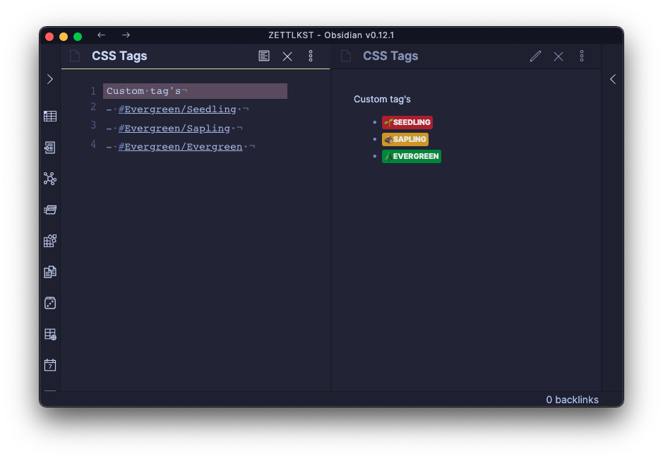Example Tags